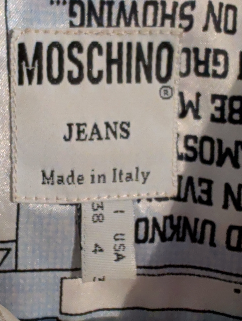 VINTAGE MOSCHINO 'apple mac' parody print blouse - size 4 - Picture 2 of 15